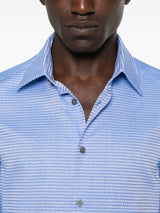 Emporio Armani Shirts Clear Blue