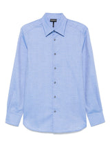 Emporio Armani Shirts Clear Blue