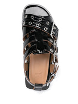 Ganni eyelet-detailing sandals