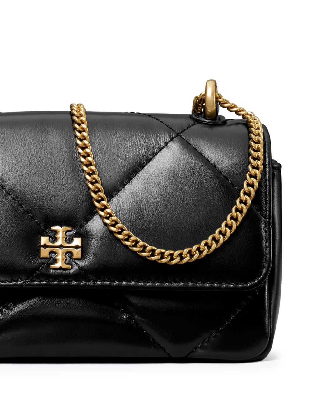 Tory Burch Kira Diamond mini leather shoulder bag