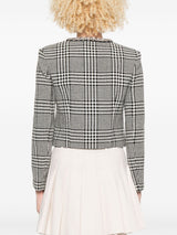 Self-Portrait Houndstooth crop jacket