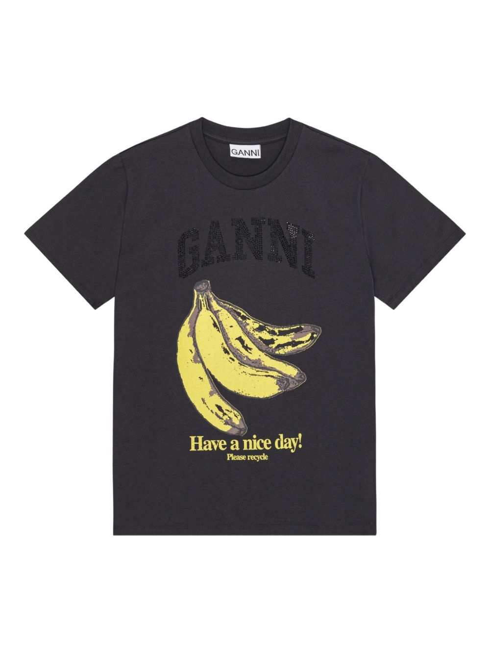 GANNI T-shirts and Polos Grey