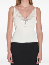 Self-Portrait V-neck tank top