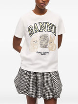 GANNI T-shirts and Polos White