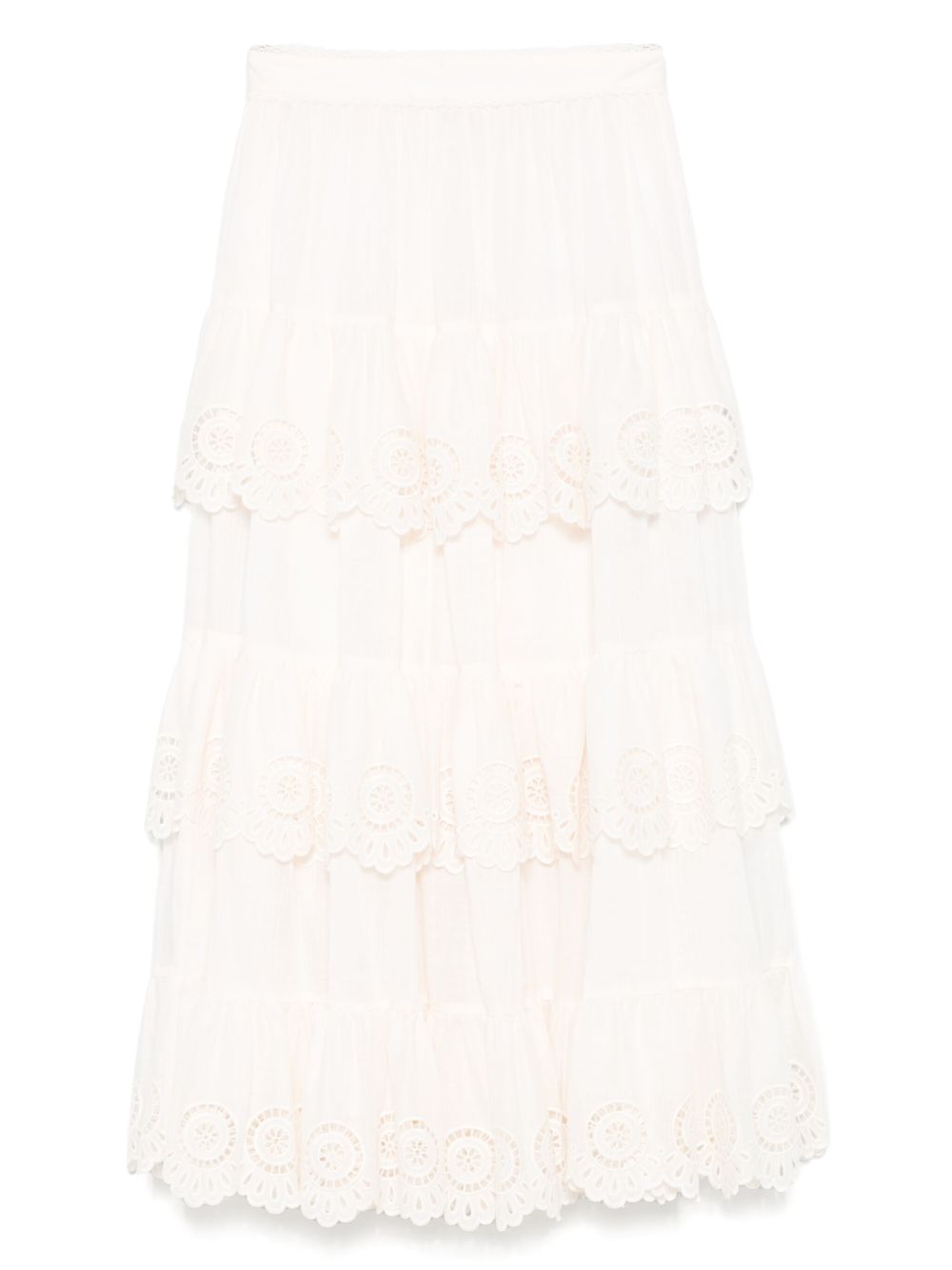 Zimmermann Lucky embroidered skirt