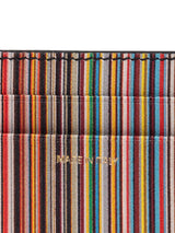 Paul Smith Signature Stripe leather card case