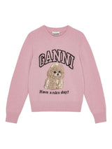 GANNI Sweaters Pink