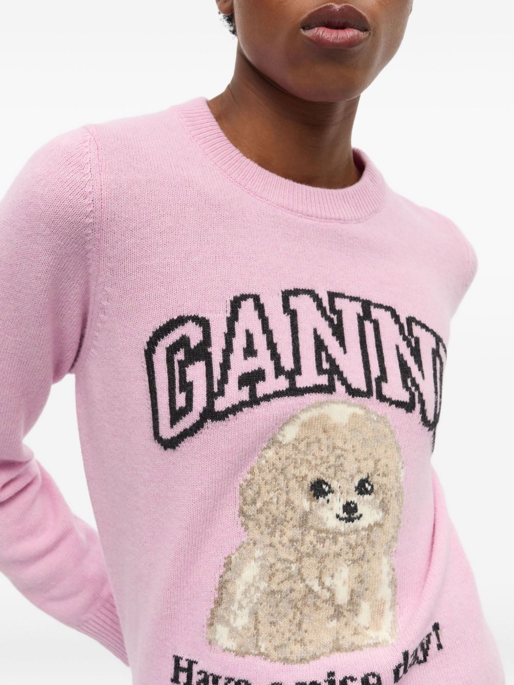 GANNI Sweaters Pink