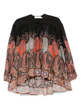 Zimmermann Rhiannon Ruffle Blouse with Puff Sleeves
