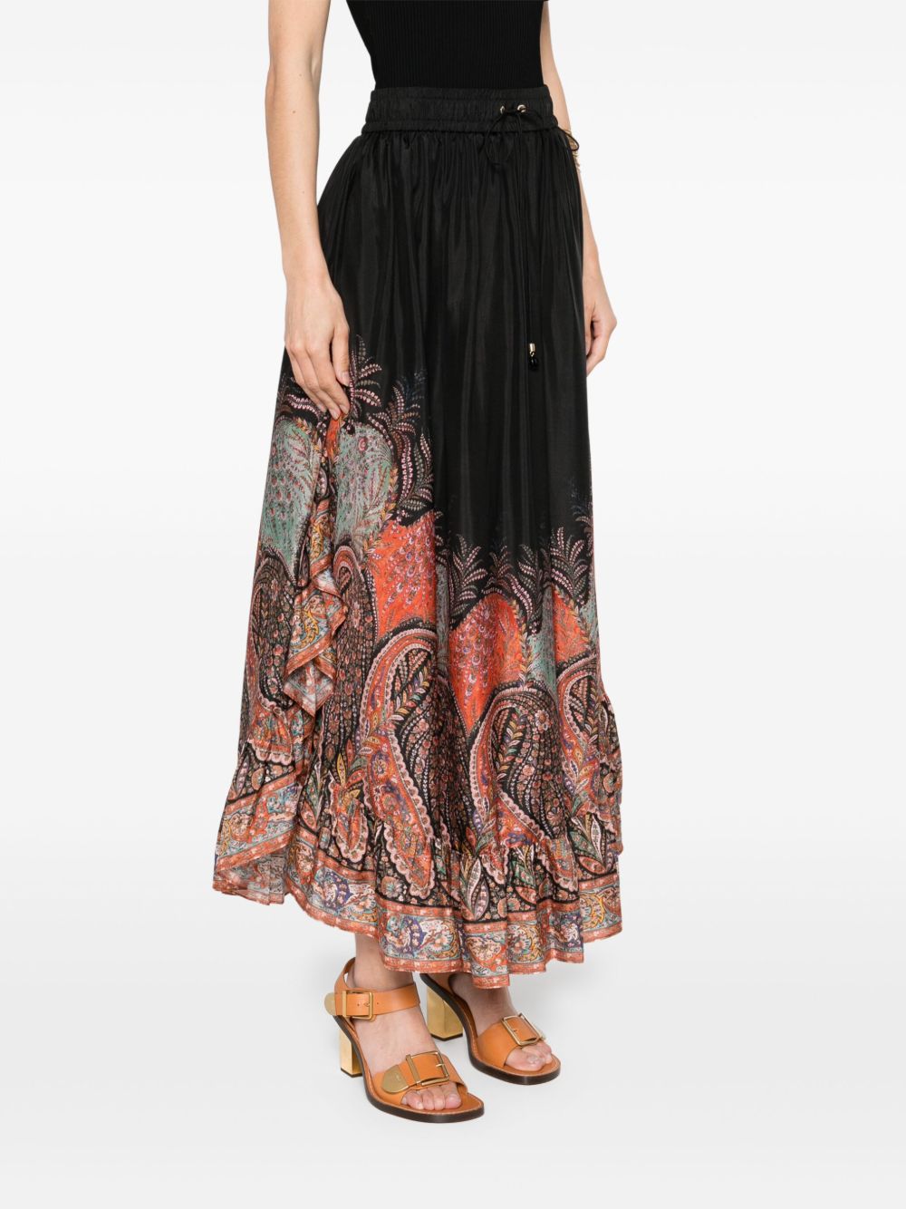 Zimmermann Rhiannon Ruffle Maxi Skirt