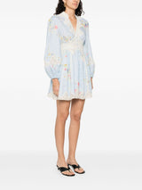 Zimmermann Lucky plunging lace mini dress