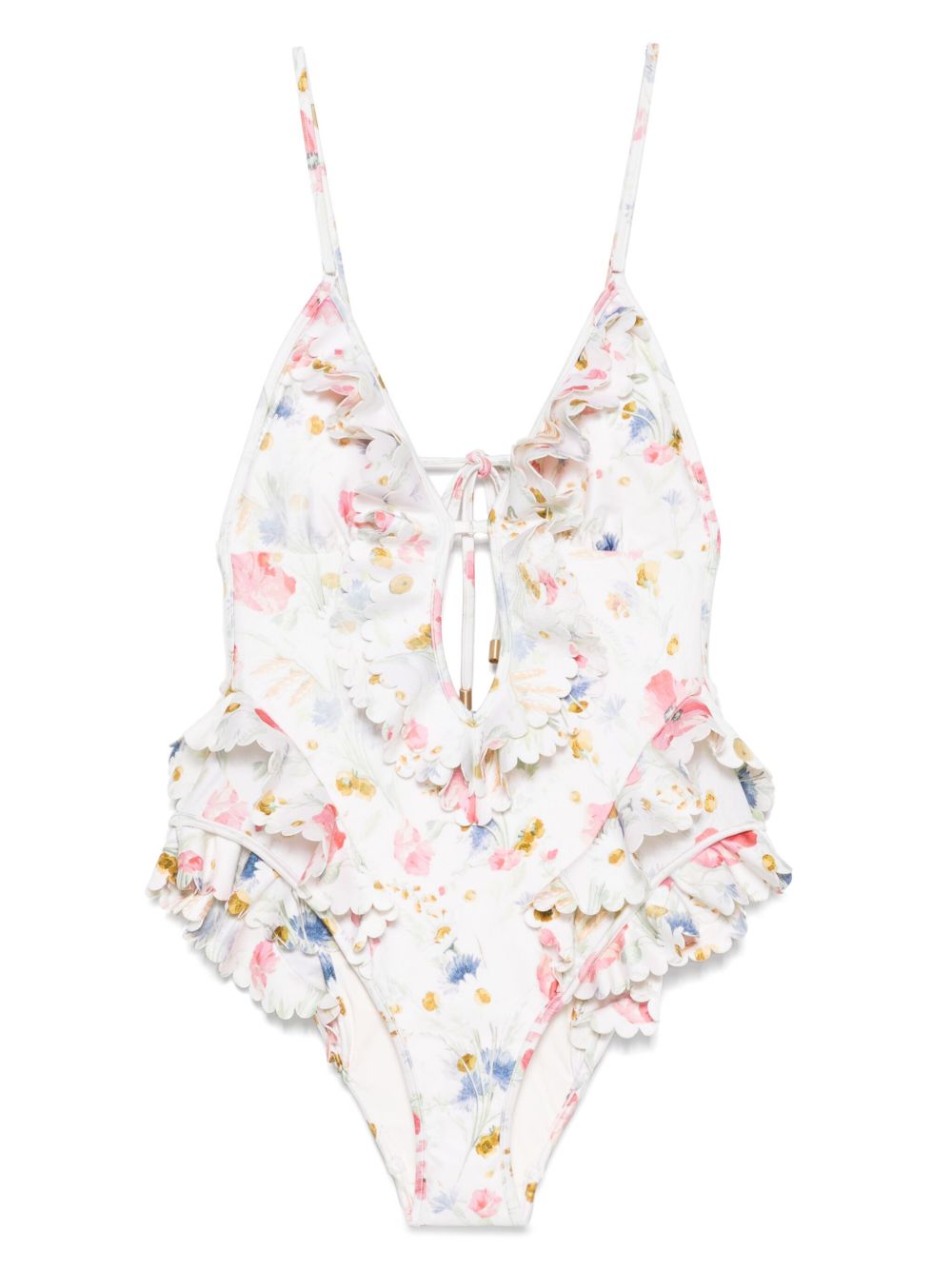 Zimmermann Lucky one-piece swimsuit with ruffles