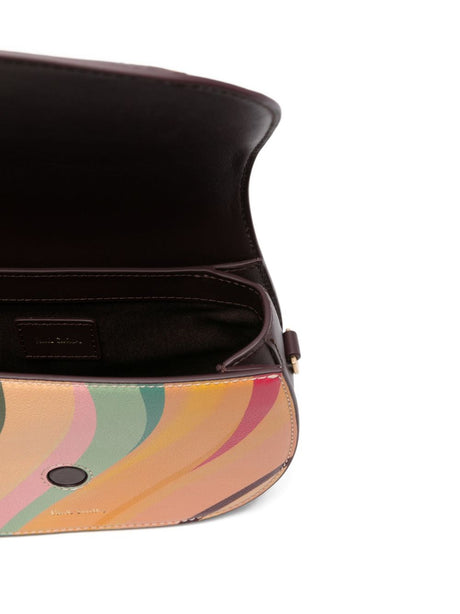 Paul Smith Swirl Leather Saddle Bag