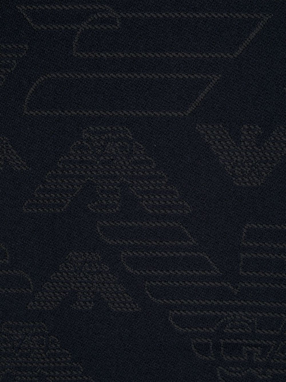 Emporio Armani Allover logo wool scarf