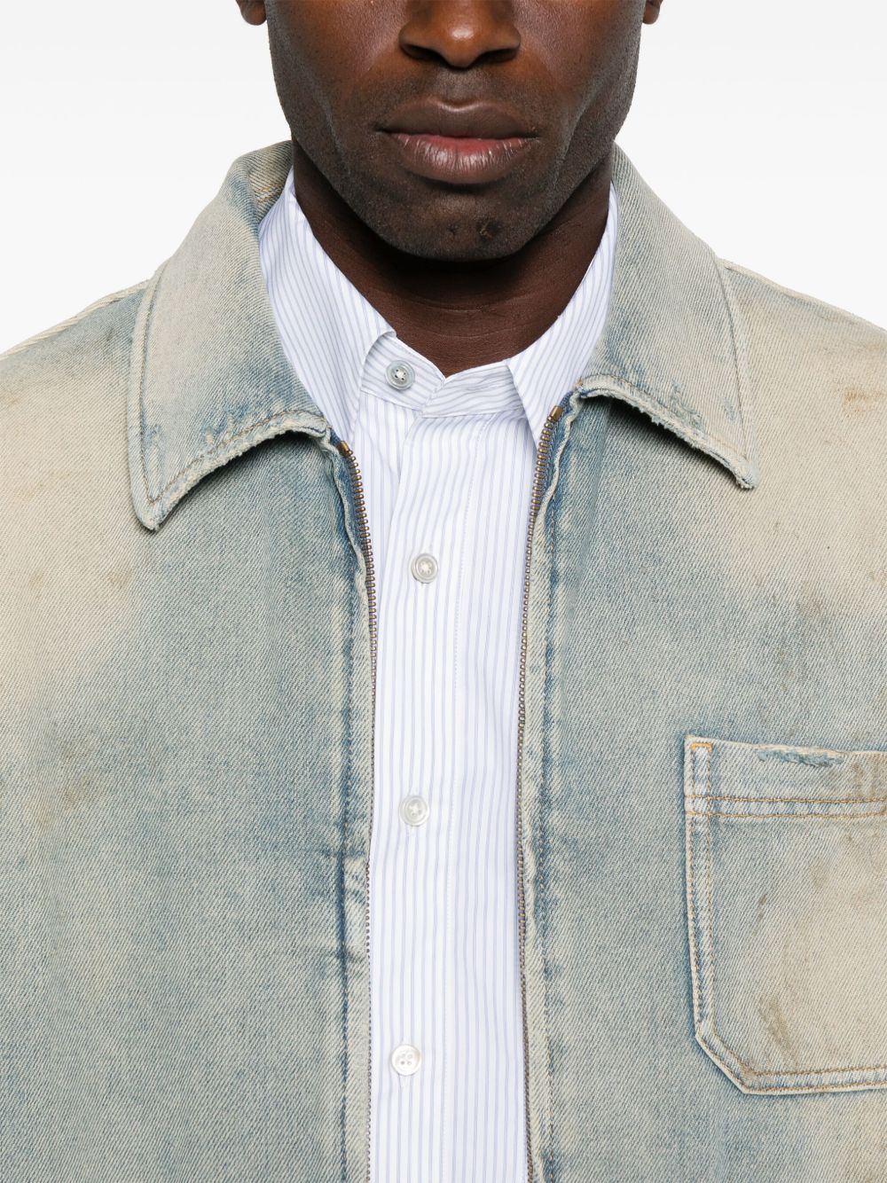 Golden Goose Coats Clear Blue