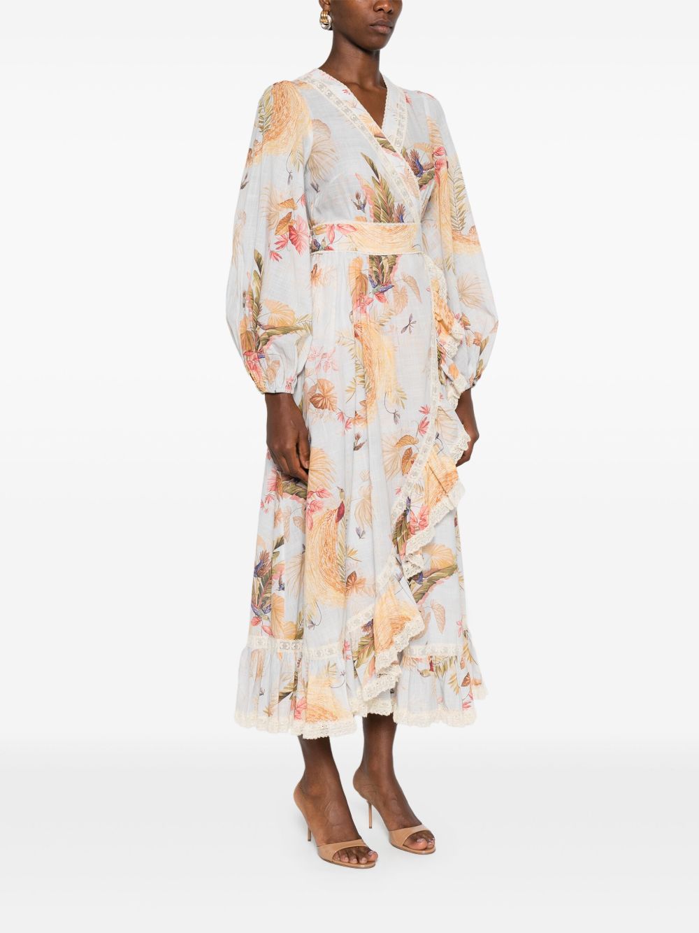 Zimmermann Ascension Ruffled Midi Dress
