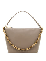 Emporio Armani Medium leather hobo bag with chain