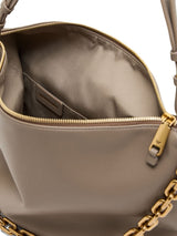 Emporio Armani Medium leather hobo bag with chain