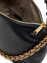 Emporio Armani Medium leather hobo bag with chain