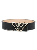 Emporio Armani logo-buckle belt