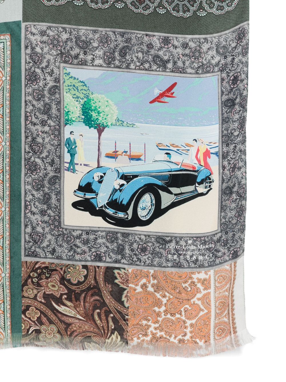 Pierre Louis Mascia silk printed scarf