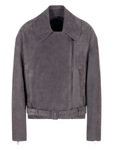 Emporio Armani Icon Nubuck Calfskin Biker Jacket