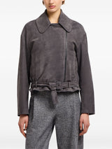 Emporio Armani Icon Nubuck Calfskin Biker Jacket