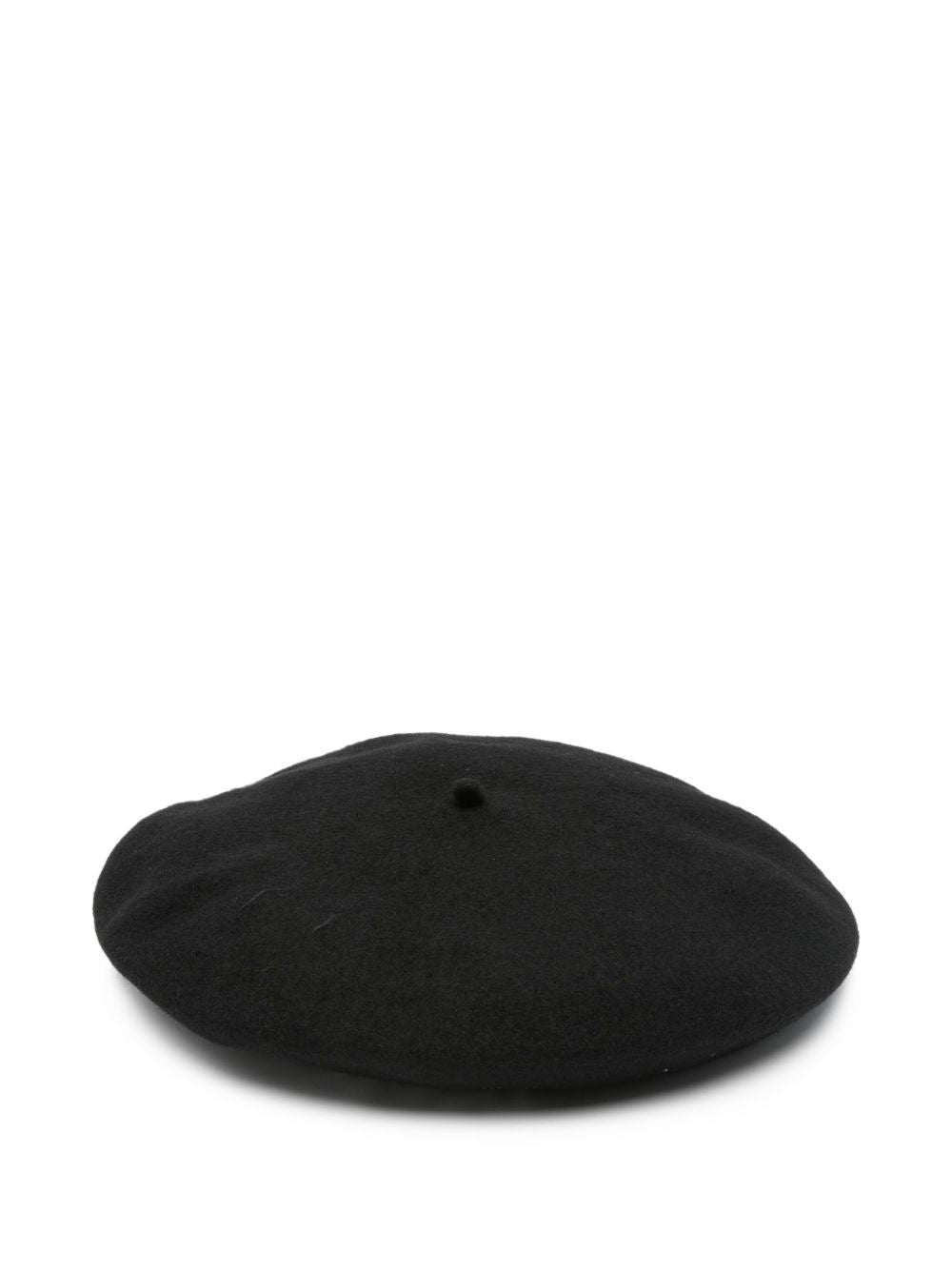 Emporio Armani Wool beret with micro-studded logo