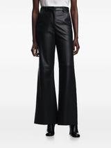 Emporio Armani Palazzo trousers in lambskin glovery