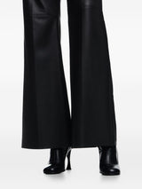 Emporio Armani Palazzo trousers in lambskin glovery