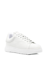 EMPORIO ARMANI EXCLUSIVE Padded-tongue leather sneakers