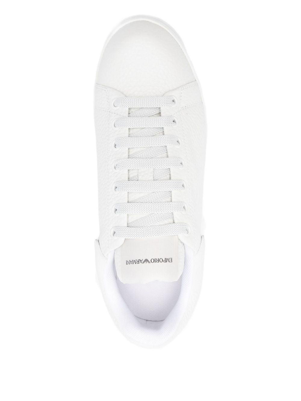 EMPORIO ARMANI EXCLUSIVE Padded-tongue leather sneakers