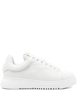 EMPORIO ARMANI EXCLUSIVE Padded-tongue leather sneakers
