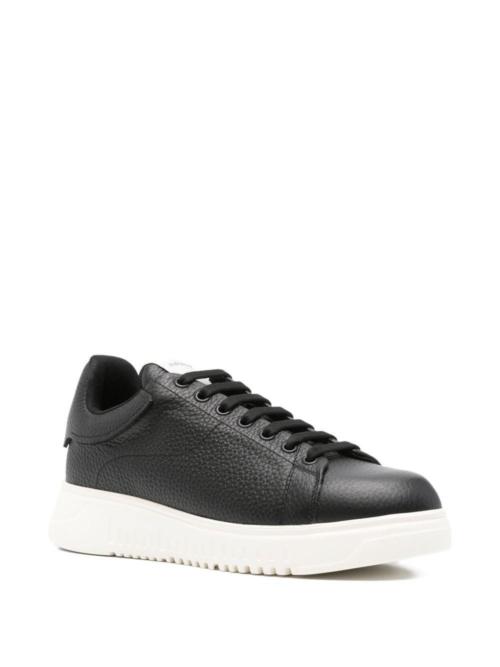EMPORIO ARMANI EXCLUSIVE Textured leather sneakers