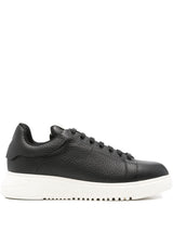 EMPORIO ARMANI EXCLUSIVE Textured leather sneakers