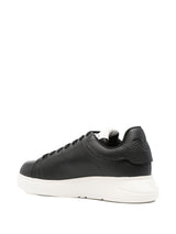 EMPORIO ARMANI EXCLUSIVE Textured leather sneakers