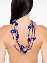 EMPORIO ARMANI EXCLUSIVE bead embellishment necklace