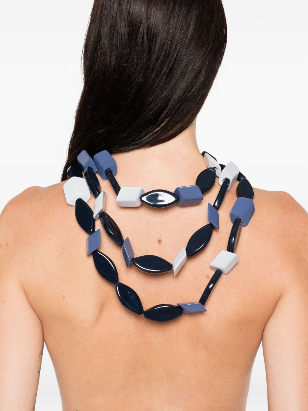 EMPORIO ARMANI EXCLUSIVE Multi-strand necklace with multi-shaped stones