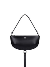 Courreges Pre half-moon leather shoulder bag