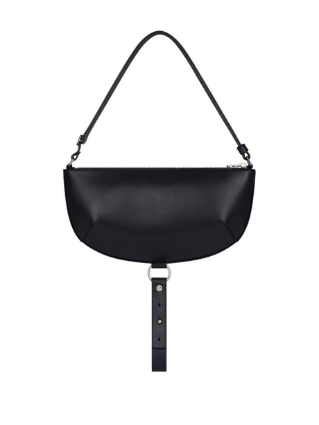 Courreges Pre half-moon leather shoulder bag