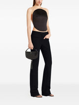 Courreges Pre half-moon leather shoulder bag