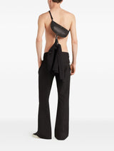 Courreges Pre half-moon leather shoulder bag