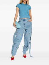 The Attico T-shirts and Polos Clear Blue