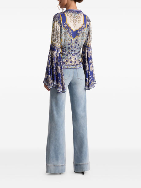 Alice + Olivia Shirts Purple