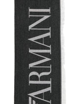 Emporio Armani logo detail Striped stole