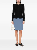 Emporio Armani Chevron-pattern jersey zip-up jacket