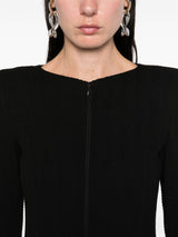 Emporio Armani Chevron-pattern jersey zip-up jacket