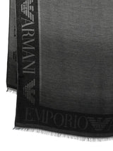Emporio Armani Stole with gradient micro check motif
