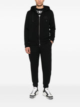 Emporio Armani Logo-embroidered cuffed track pants