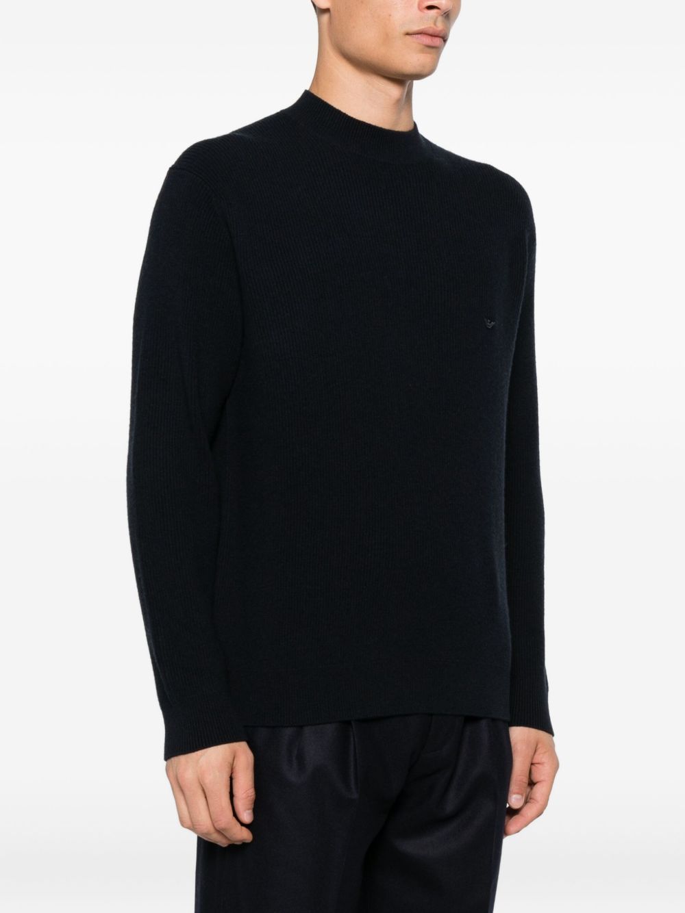 Emporio Armani Ribbed crew-neck sweater